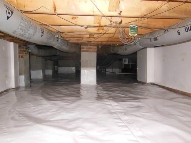 A recent seal crawl space job in the Raleigh, NC area