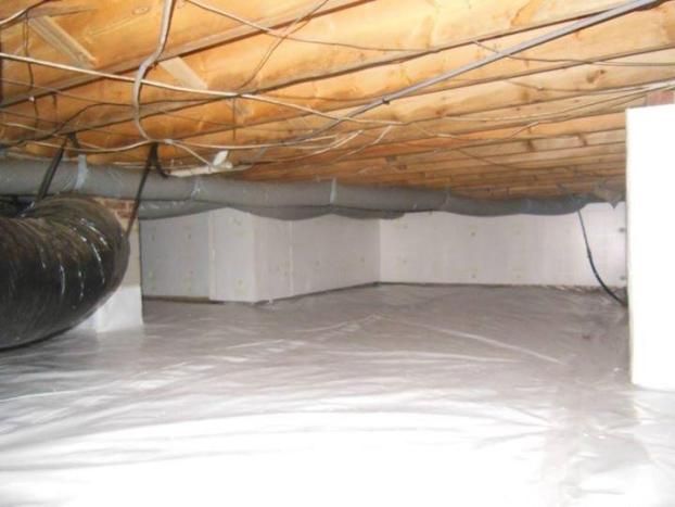A recent crawl space encapsulation job in the Raleigh, NC area