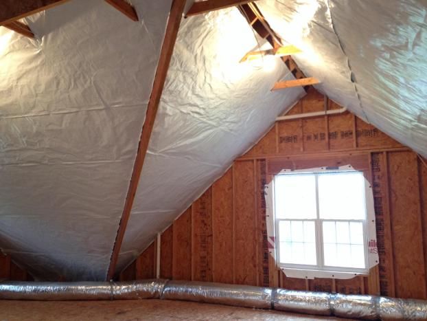 A recent radiant barrier job in the Raleigh, NC area